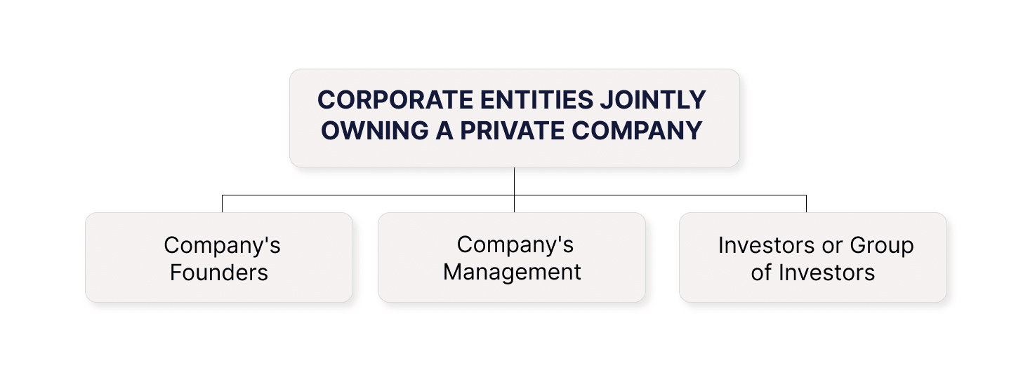 corporate entities jointly owing a private company